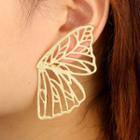 Alloy Perforated Butterfly Earring