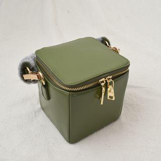 Faux-fur Square Shoulder Bag