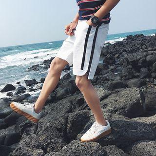 Side-stripe Cutout Shorts