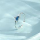 Mt Fuji Sterling Silver Open Ring Blue - One Size