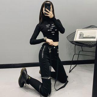 Skinny Pants With Suspender