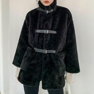 Buckle Fleece Coat
