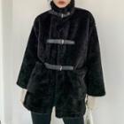 Buckle Fleece Coat