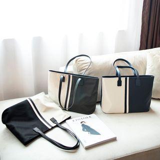 Color Block Oxford Tote