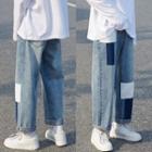 Color Block Panel Shift Jeans