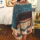 Melange Knit Cape