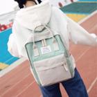 Two-tone Top Handle Lightweight Backpack