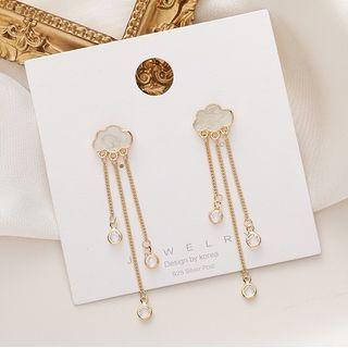 Cloud Drop Earring 1 Pr - Gold - One Size