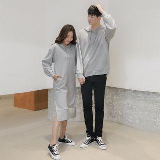 Couple Matching Midi Hoodie Dress / Hoodie