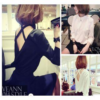 Crisscross Back Blouse