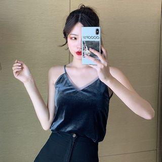 Plain Velvet Camisole