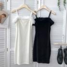 Chenille Panel Sleeveless Camisole Top