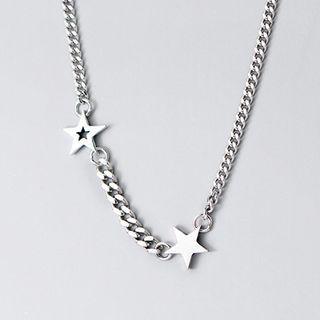 925 Sterling Silver Star Pendant Necklace S925 - As Shown In Figure - One Size