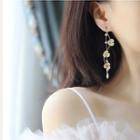 Mismatch Floral Earring 1 Pair - 01 - As Shown In Figure - One Size