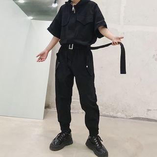 Half-zip Long-sleeve Jumpsuit