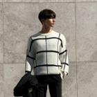 Oversized Checked Sweater