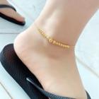 Alloy Bead Anklet