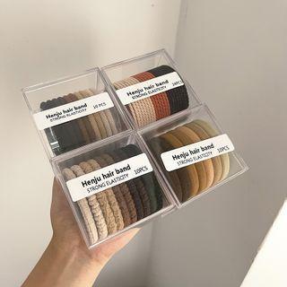 Set: Plain Hair Tie (various Designs)