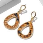 Snake Skin Print Alloy Drop Earring