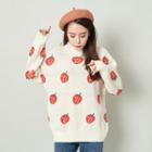 Strawberry Sweater Almond - One Size