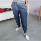 Drawcord Chambray Harem Pants