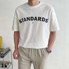Standards Letter Print T-shirt