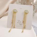 Cloud Fringed Drop Earring 1 Pair - Gold - One Size