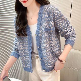 Scallop Edge Patterned Cardigan