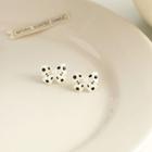 Dotted Bow Stud Earring / Clip-on Earring