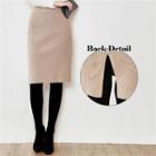 Slit-back Knit Skirt