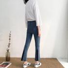 Slit-back Boot-cut Jeans