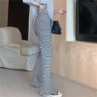 Printed Crewneck Short-sleeve T-shirt / High-waist Pants