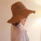 Woven Straw Sun Floppy Hat