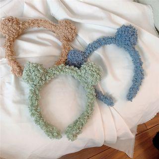 Shearling Bear Ear Headband
