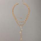 Layered Necklace 17594 - Gold - One Size