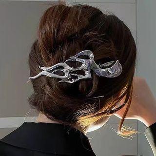 Irregular Hair Claw Silver - One Size