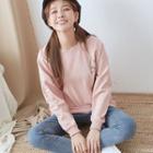 Dog-print Sweatshirt 13 - Pink - One Size