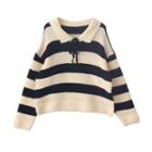 Striped Sweater Striped - Black - One Size