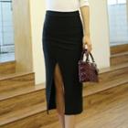 Slit Midi Skirt