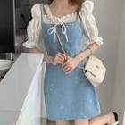 Spaghetti Strap Denim Dress / Skirt