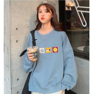 Applique Oversize Pullover