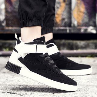 Color Block High-top Sneakers