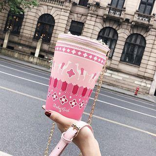 Printed Faux Leather Crossbody Pouch