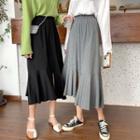 Irregular A-line Midi Skirt