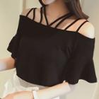 Strappy Short-sleeve Top