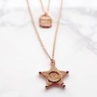 Star Pendant Layered Necklace