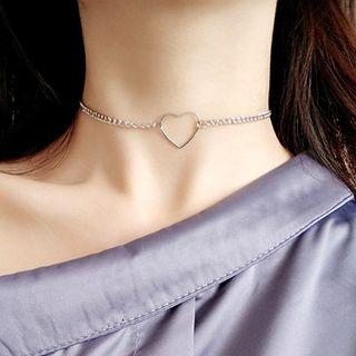Metal Chain Heart Choker