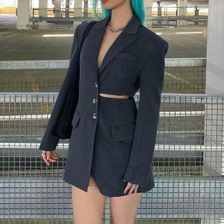 Cut-out Blazer Dress