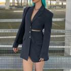 Cut-out Blazer Dress