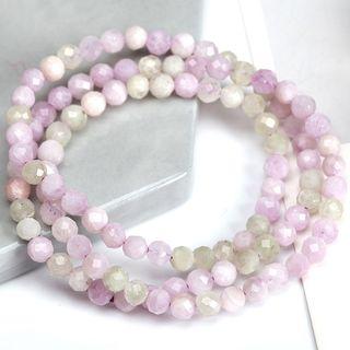 Gemstone Layered Bracelet Purple - 6mm